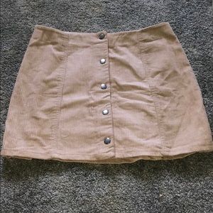 Forever 21 beige corduroy tan skirt